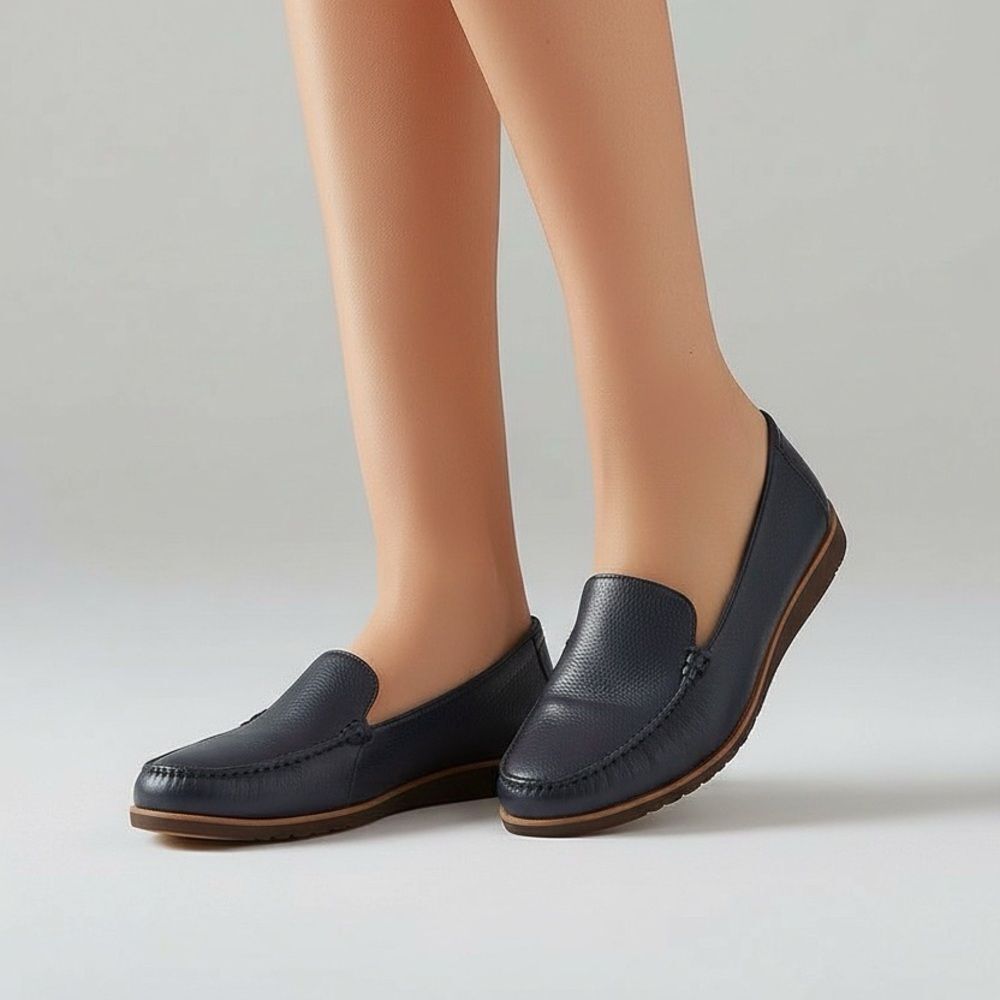 •	LifeStride Velocity Comfort Slingback Flats 9.5 Wide Blue